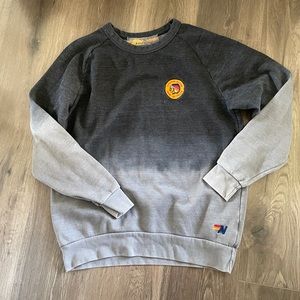 Aviator Nation crewneck sweatshirt XL logo gray gradient